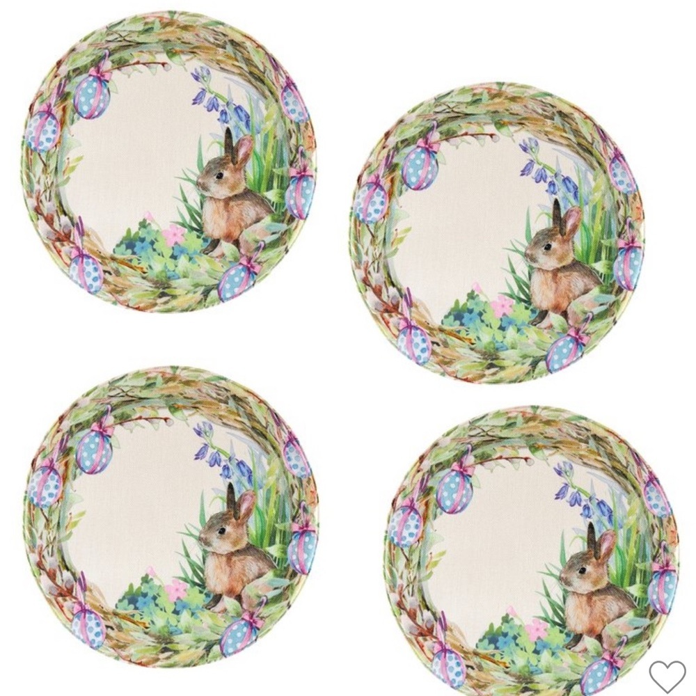 Easter bunny placemat set of 4 new in packaging